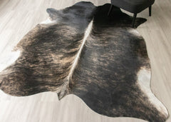 (Rare) Grey Brindle Cowhide Rug (Size: 230 X 210 CM) CHR2613