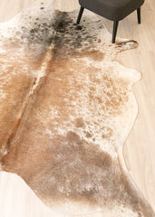 Salt Pepper Tri-Color Cowhide Rug (Size: 250 X 210 CM) CHR2237