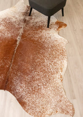 Salt Pepper Brown & White Cowhide Rug (Size: 240 X 180 CM) CHR2252