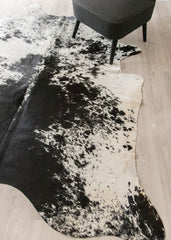 Salt Pepper Black & White Cowhide Rug (Size: 230 X 210 CM) CHR2619