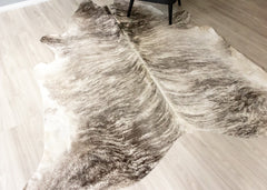(Rare) Grey Brindle Cowhide Rug (Size: 250 X 230 CM) CHR1824