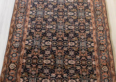 Oriental Agra Hand-Knotted Floral Wool Hallway Runner Rug – 95 x 170 cm