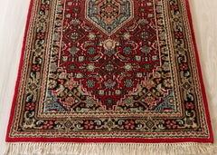 Oriental Agra Hand-Knotted Wool Mahi Hallway Runner Rug – 84 x 200 cm