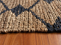 Diamond Braided Natural Handmade Jute Rug