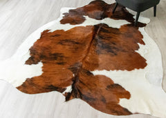 Exotic Tricolor Cowhide Rug (Size: 250 X 210 CM) CHR2012