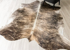 (Rare) Grey Brindle Cowhide Rug (Size: 230 X 210 CM) CHR2320