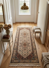 Oriental Agra Hand-Knotted Wool Mahi Hallway Runner Rug – 80 x 210 cm