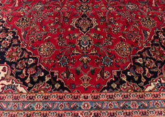 Vintage Kashan Hand-Knotted Wool Persian Rug (Size: 180 X 275 CM)