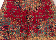 Vintage Khorasan Hand-Knotted Wool Persian Rug (Size: 185 X 275 CM)