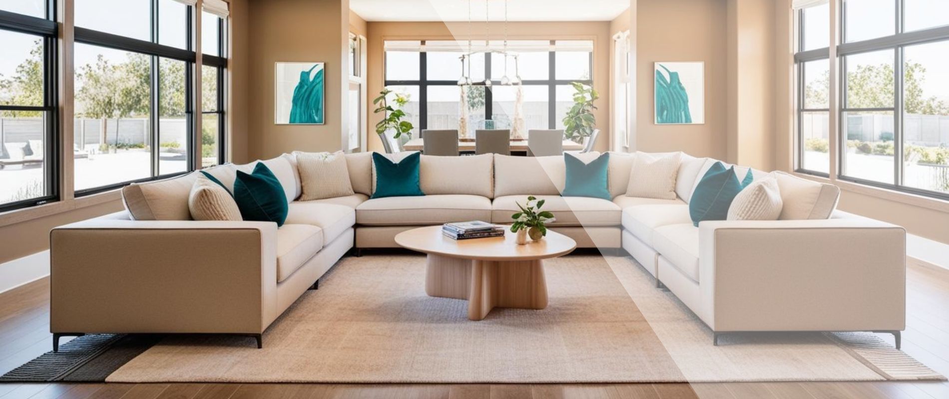 rug in NZ contemporary living room