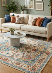 Multi-Colour Vintage Area Rug