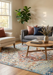Multi-Colour Vintage Area Rug