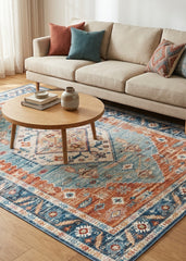 Multi-Colour Vintage Area Rug