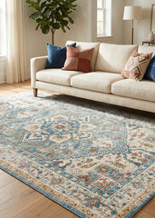 Multi-Colour Vintage Area Rug