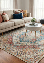 Multi-Colour Vintage Area Rug