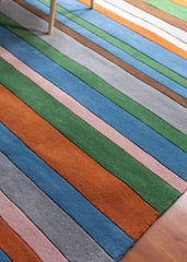 Stripe Series 1 Modern Wool Rug