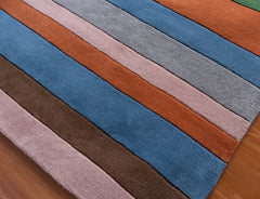 Stripe Series 1 Modern Wool Rug
