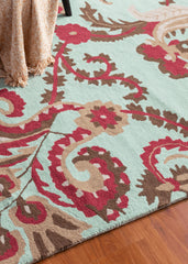 Pomegranate Floral Wool Rug