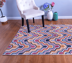 Chevron Multi-Colour Style Area Rug