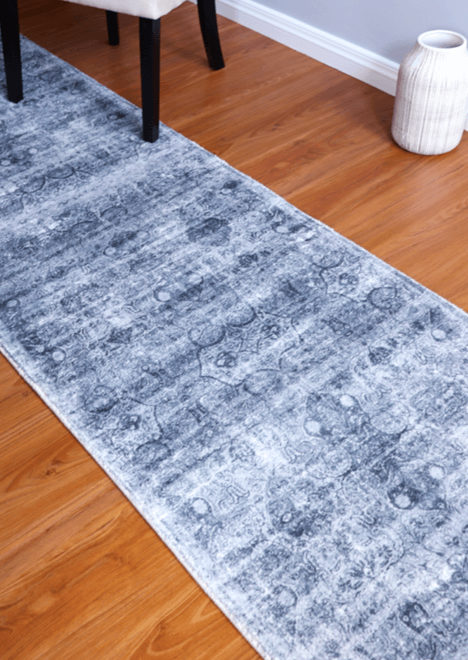 Vintage Grey Runner Rug – Rug House NZ