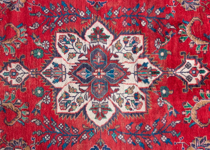 Vintage Hamadan Hand-Knotted Persian Wool Runner Rug