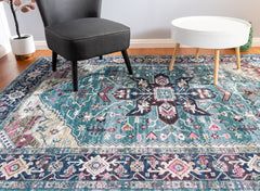 Multi-Colour Vintage Area Rug