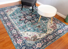 Multi-Colour Vintage Area Rug