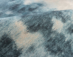 Blue And Grey Abstract Style Area Rug